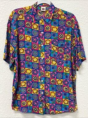 C&A short sleeve button down shirt men’s large EUC
#1071